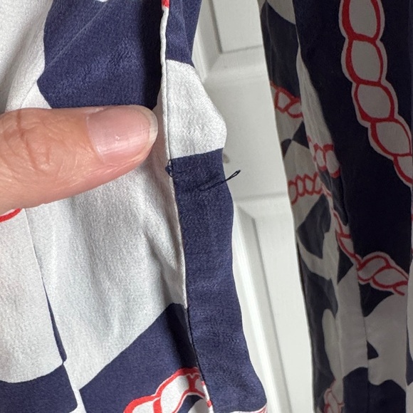 Lilly Pulitzer Navy and White Rope Print Blouse - Picture 5 of 15